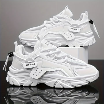 Xajzpa Men'S Anti Slip, Wear-resistant, Shock-absorbing Fashionable Men'S Shoes For Spring, New Solid Color Casual Sports Shoes